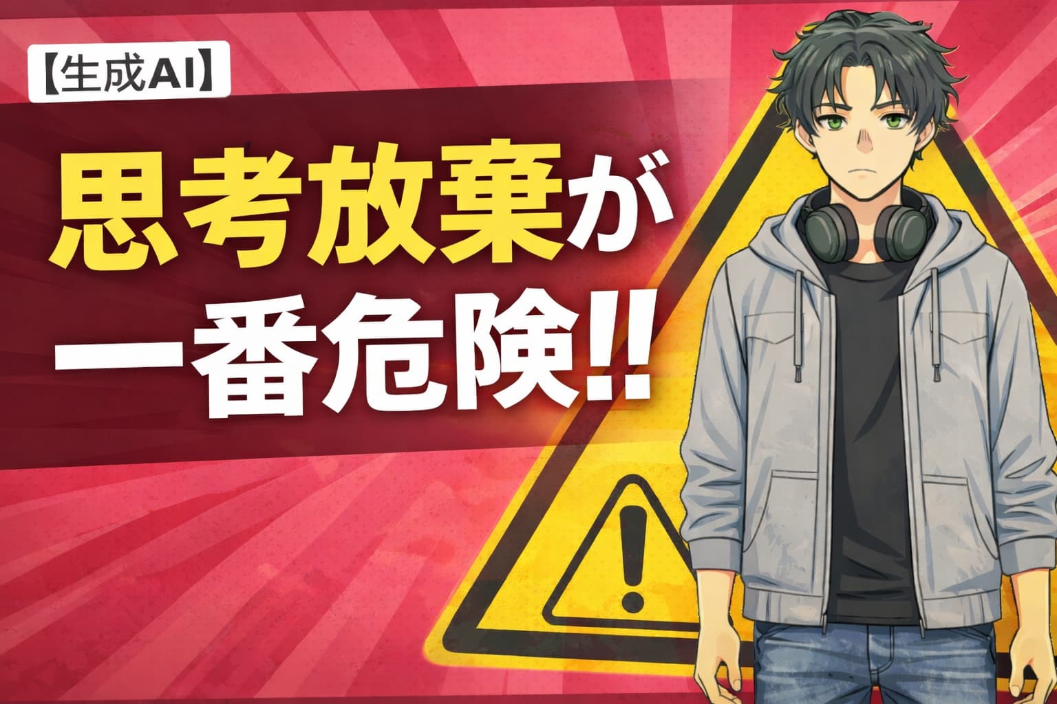 【生成AI】質問が面倒？思考放棄で失敗しないプロの「2つの視点」