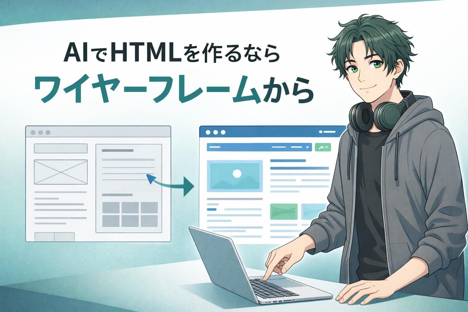 ChatGPT・ClaudeでHTMLを作るときのコツ！ワイヤーフレームをうまく使ってみよう【現役エンジニア監修】