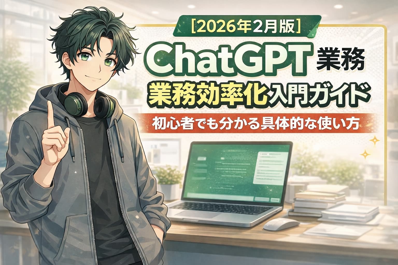ChatGPT業務効率化入門ガイド：初心者でも分かる具体的な使い方【2026年2月版】