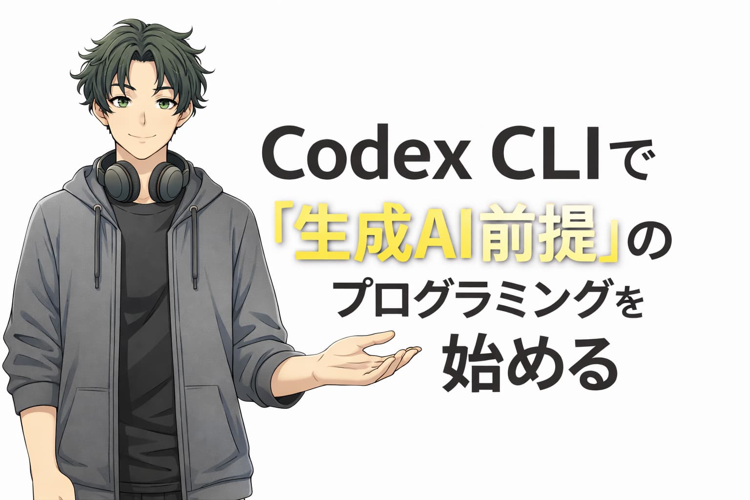 【ChatGPT有料プランなら】Codex CLIで“生成AI前提”のプログラミングを始める