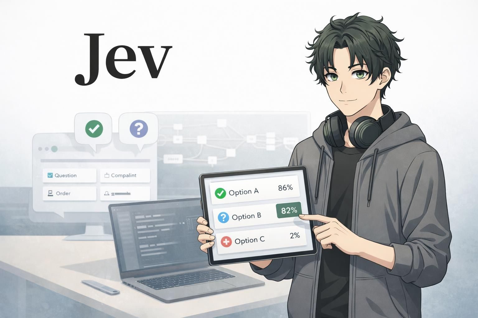 Jevとは？文章を作らず、ソフトウェアが使う判断を返すAIをやさしく解説